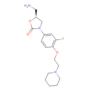 2-Oxazolidinone,5-(aminomethyl)-3-[3-fluoro-4-[2-(1-piperidinyl)ethoxy]phenyl]-, (5S)-
