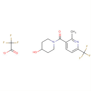 4-Piperidinol, 1-[[2-methyl-6-(trifluoromethyl)-3-pyridinyl]carbonyl]-,mono(trifluoroacetate) (salt)