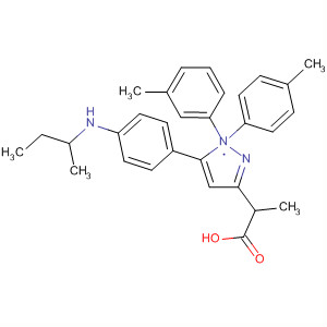 1H-Pyrazole-3-propanoic acid,a-(3-methylphenyl)-1-(4-methylphenyl)-5-[4-(methylpropylamino)phenyl]-