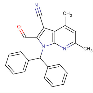 1H-Pyrrolo[2,3-b]pyridine-3-carbonitrile,1-(diphenylmethyl)-2-formyl-4,6-dimethyl-