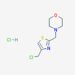 Morpholine, 4-[[4-(chloromethyl)-2-thiazolyl]methyl]-, hydrochloride