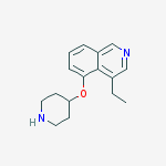 Isoquinoline, 4-ethyl-5-(4-piperidinyloxy)-