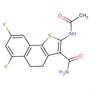 Naphtho[1,2-b]thiophene-3-carboxamide,2-(acetylamino)-6,8-difluoro-4,5-dihydro-