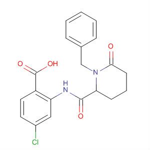 Benzoic acid,4-chloro-2-[[[6-oxo-1-(phenylmethyl)-2-piperidinyl]carbonyl]amino]-