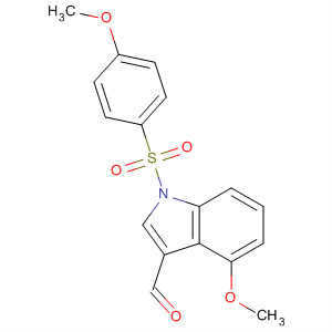 1H-Indole-3-carboxaldehyde, 4-methoxy-1-[(4-methoxyphenyl)sulfonyl]-