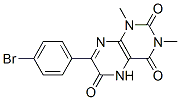 2,4,6(3H)-Pteridinetrione,  7-(4-bromophenyl)-1,5-dihydro-1,3-dimethyl-
