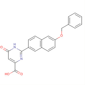 4-Pyrimidinecarboxylic acid,1,6-dihydro-6-oxo-2-[6-(phenylmethoxy)-2-naphthalenyl]-