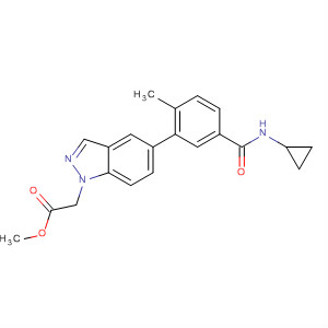 1H-Indazole-1-acetic acid,5-[5-[(cyclopropylamino)carbonyl]-2-methylphenyl]-, methyl ester