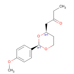 2-Butanone, 1-[(2R,4R)-2-(4-methoxyphenyl)-1,3-dioxan-4-yl]-, rel-