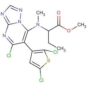 Butanoic acid,2-[[5-chloro-6-(2,5-dichloro-3-thienyl)[1,2,4]triazolo[1,5-a]pyrimidin-7-yl]methylamino]-, methyl ester, (2S)-