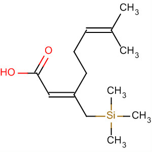 2,6-Octadienoic acid, 7-methyl-3-[(trimethylsilyl)methyl]-, (E)-