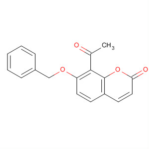 2H-1-Benzopyran-2-one, 8-acetyl-7-(phenylmethoxy)-