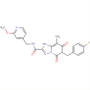 [1,2,4]Triazolo[1,5-a]pyridine-2-carboxamide,6-[(4-fluorophenyl)methyl]-1,5,6,7-tetrahydro-N-[(2-methoxy-4-pyridinyl)methyl]-8-methyl-5,7-dioxo-