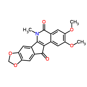 2,3-Dimethoxy-6-methyl-5H-(1,3)dioxolo(4',5':5,6)indeno(1,2-c)isoquinoline-5,12(6H)-dione