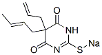 5-Allyl-5-(2-butenyl)-2-sodiothio-4,6(1H,5H)-pyrimidinedione