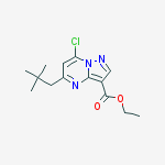 Ethyl 7-chloro-5-neopentylpyrazolo[1,5-a]pyrimidine-3-carboxylate