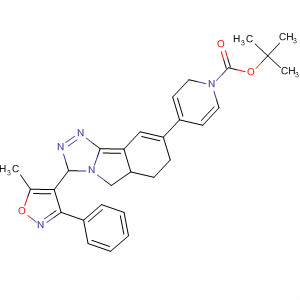 1(2H)-Pyridinecarboxylic acid,3,6-dihydro-4-[3-(5-methyl-3-phenyl-4-isoxazolyl)-5H-1,2,4-triazolo[3,4-a]isoindol-8-yl]-, 1,1-dimethylethyl ester
