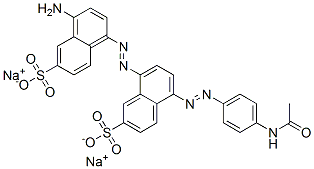 disodium 5-[(4-acetamidophenyl)azo]-8-[(4-amino-6-sulphonatonaphthyl)azo]naphthalene-2-sulphonate