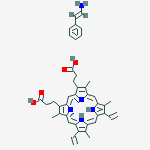 3,3'-(7,12-diethenyl-3,8,13,17-tetramethylporphyrin-2,18-diyl)dipropanoic acid - (E)-2-phenylethenamine (1:1)
