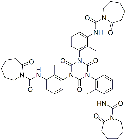 N,N,N-[(2,4,6-trioxo-1,3,5-triazine-1,3,5(2H,4H,6H)-triyl)tris(methyl-m-phenylene)]tris(hexahydro-2-oxo-1H-azepine-1-carboxamide)