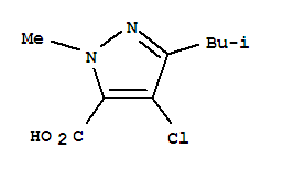 4-CHLORO-1-METHYL-3-(2-METHYLPROPYL)-1H-PYRAZOLE-5-CARBOXYLIC ACID