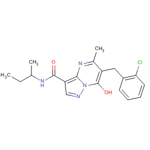 Pyrazolo[1,5-a]pyrimidine-3-carboxamide,6-[(2-chlorophenyl)methyl]-7-hydroxy-5-methyl-N-(1-methylpropyl)-