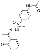 N-[4-[[[(1Z)-1-(6-oxo-1-cyclohexa-2,4-dienylidene)ethyl]amino]sulfamoy l]phenyl]acetamide
