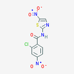 2-chloro-4-nitro-N-(5-nitro-1,3-thiazol-2-yl)benzamide