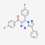 METHANONE,(4-FLUOROPHENYL)(4-(4-FLUOROPHENYL)-8-PHENYLPYRAZOLO(5,1-C)(1,2,4)TRIAZIN-3-YL)-