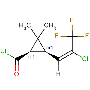 Cyclopropanecarbonyl chloride,3-[(1E)-2-chloro-3,3,3-trifluoro-1-propenyl]-2,2-dimethyl-, (1R,3S)-rel-