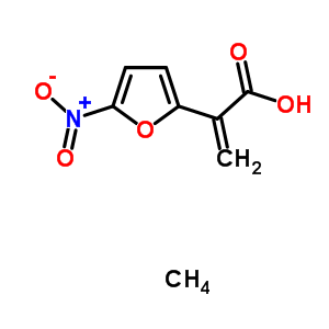 2-(5-nitrofuran-2-yl)prop-2-enoic acid - methane (1:1)