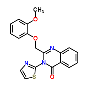 2-[(2-methoxyphenoxy)methyl]-3-(1,3-thiazol-2-yl)quinazolin-4(3H)-one