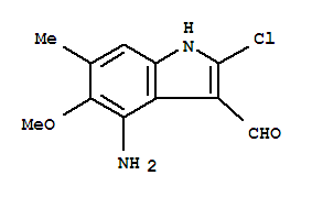 4-amino-2-chloro-5-methoxy-6-methyl-1H-indole-3-carbaldehyde