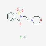 2-(2-morpholin-4-ylethyl)-1,2-benzisothiazol-3(2H)-one 1,1-dioxide hydrochloride