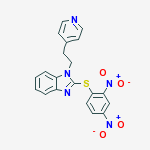 2-[(2,4-dinitrophenyl)sulfanyl]-1-[2-(pyridin-4-yl)ethyl]-1H-benzimidazole