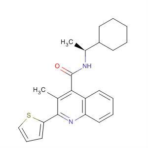 4-Quinolinecarboxamide,N-[(1S)-1-cyclohexylethyl]-3-methyl-2-(2-thienyl)-