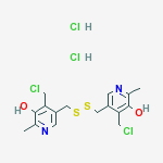 5,5'-(disulfanediyldimethanediyl)bis[4-(chloromethyl)-2-methylpyridin-3-ol] dihydrochloride