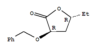 2(3H)-Furanone,5-ethyldihydro-3-(phenylmethoxy)-, (3R,5R)-rel-