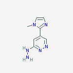 3-hydrazinyl-5-(1-methyl-1H-imidazol-2-yl)Pyridazine