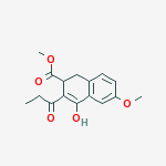 methyl 4-hydroxy-6-methoxy-3-propanoyl-1,2-dihydronaphthalene-2-carboxylate
