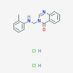 3-[(2-methylanilino)methyl]quinazolin-4-one dihydrochloride