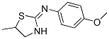 4-Methoxy-N-[(2E)-5-methyl-1,3-thiazolidin-2-ylidene]aniline