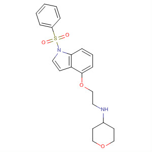 1H-Indole,1-(phenylsulfonyl)-4-[2-[(tetrahydro-2H-pyran-4-yl)amino]ethoxy]-