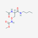 Methyl N-[2-acetamido-3-(butylamino)-3-oxopropoxy]carbamate