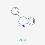 2,3-dimethyl-4-phenyl-4,5-dihydro-3H-1,3-benzodiazepine hydrochloride (1:1)