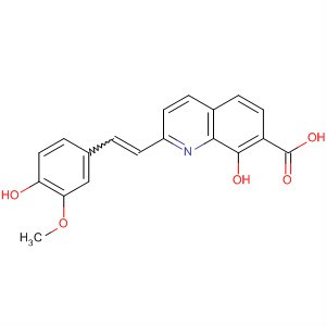 7-Quinolinecarboxylic acid,8-hydroxy-2-[2-(4-hydroxy-3-methoxyphenyl)ethenyl]-