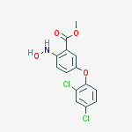 Benzoic acid, 5-(2,4-dichlorophenoxy)-2-(hydroxyamino)-, methyl ester