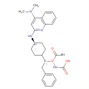 Carbamic acid,[[cis-4-[[4-(dimethylamino)-2-quinolinyl]amino]cyclohexyl]methyl]-,phenylmethyl ester