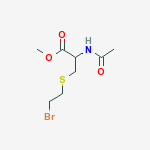 cysteine, N-acetyl-S-(2-bromoethyl)-, methyl ester
