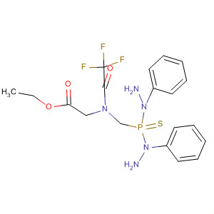 Glycine,N-[[bis(2-phenylhydrazino)phosphinothioyl]methyl]-N-(trifluoroacetyl)-,ethyl ester